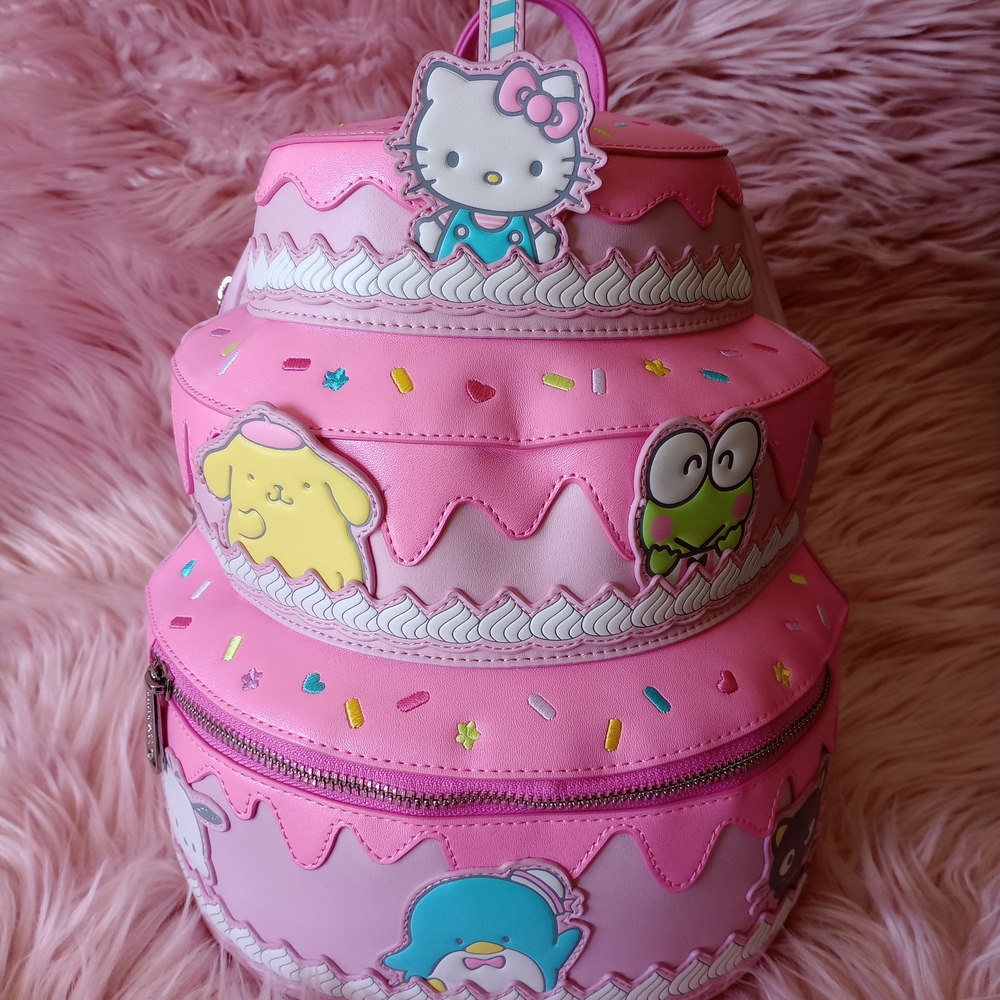 Loungefly Hello Kitty Birthday Cake Backpack - Picture 5 of 7